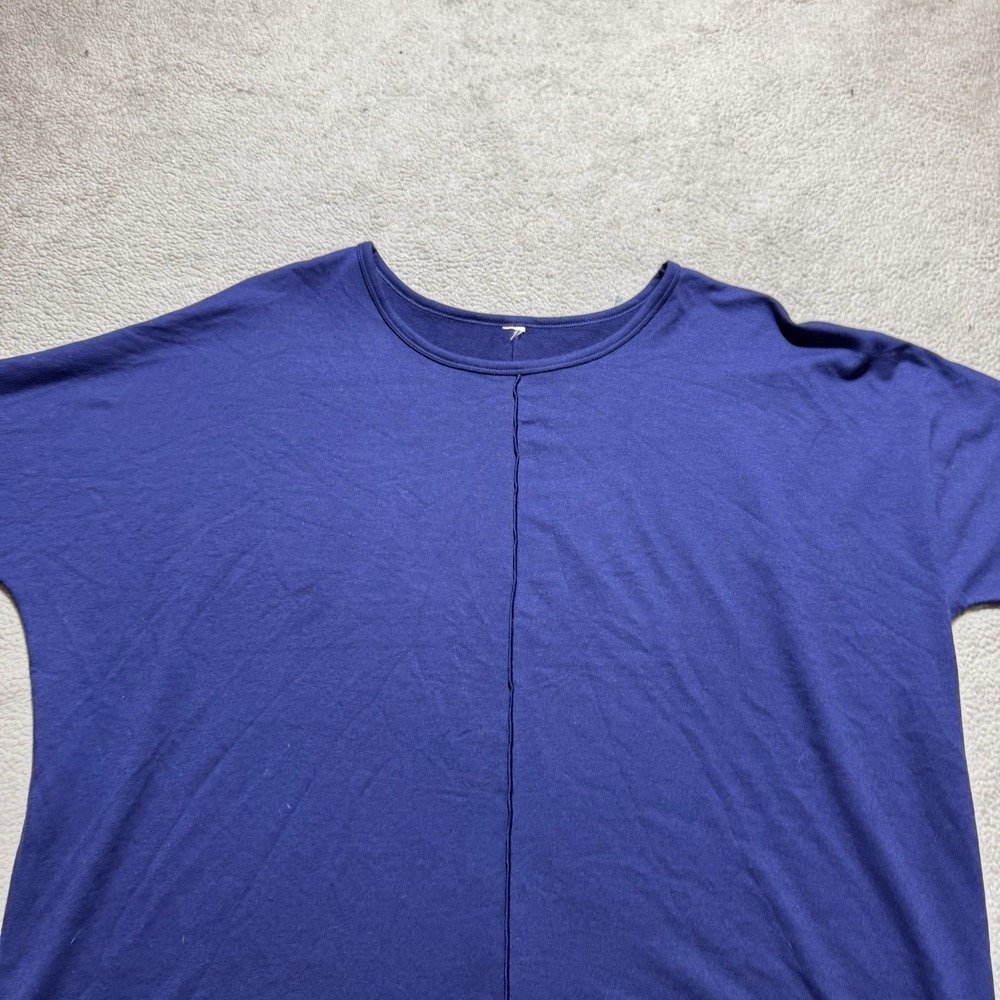 Spanx Sweatshirt Womens 1X Blue Dolman Sleeve Oversized Relaxed Boyfriend Top - Picture 3 of 12